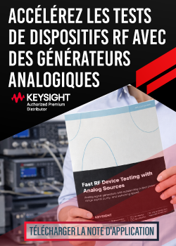 Keysight Note d'application Accélération des tests RF